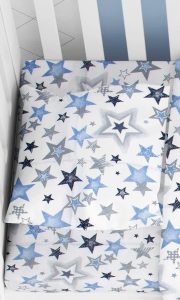 ΜΑΞΙΛΑΡΟΘΗΚΗ ΕΜΠΡΙΜΕ bebe Star 123 35Χ45 Blue-Grey Cotton 100%