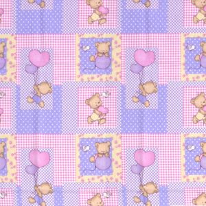 ΠΑΝΑ ΦΑΝΕΛΑ bebe Baloon 75 80Χ80 Pink Flannel cotton 100%