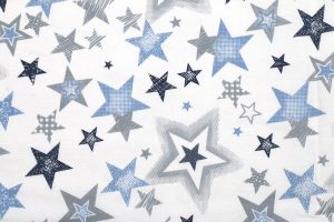 ΣΕΝΤΟΝΑΚΙ ΛΙΚΝΟΥ bebe Star 123 80Χ110 Blue-Grey Cotton 100%