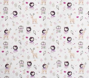ΣΕΝΤΟΝΑΚΙ ΛΙΚΝΟΥ bebe Lily & Deer 179 80Χ110 White-Pink Cotton 100%